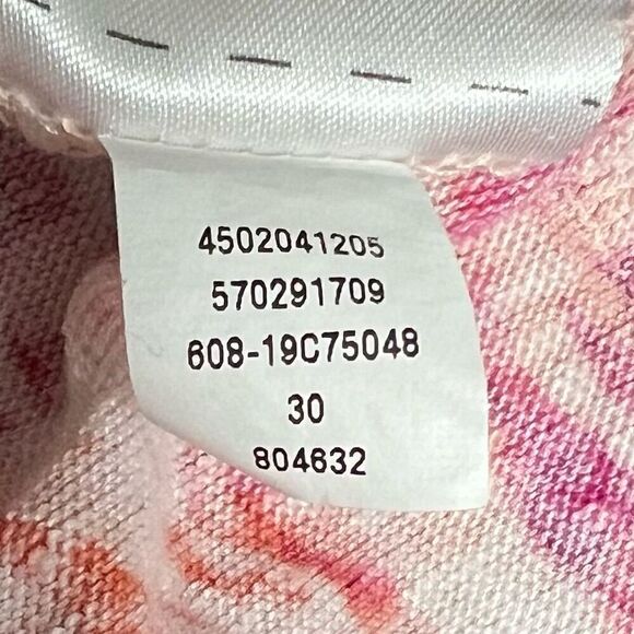 Chico's Women's 3P Multicolor Linen Cheetah Ikat V-Neck Short Sleeve Tee - Picture 7 of 7